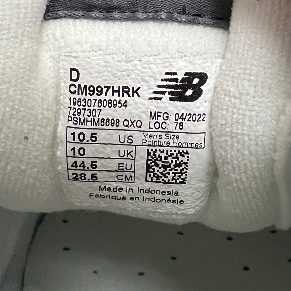2022 New Balance 997 Light Aluminum / Team Away Grey 3M Reflective CM997HRK - Picture 9 of 14